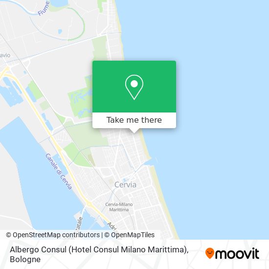 Albergo Consul (Hotel Consul Milano Marittima) map