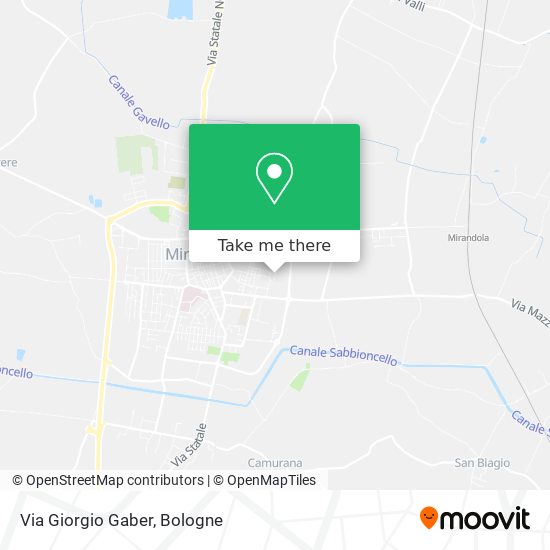 Via Giorgio Gaber map