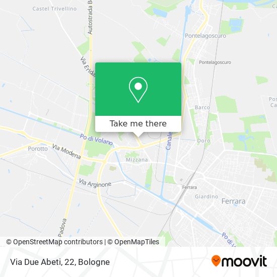 Via Due Abeti, 22 map