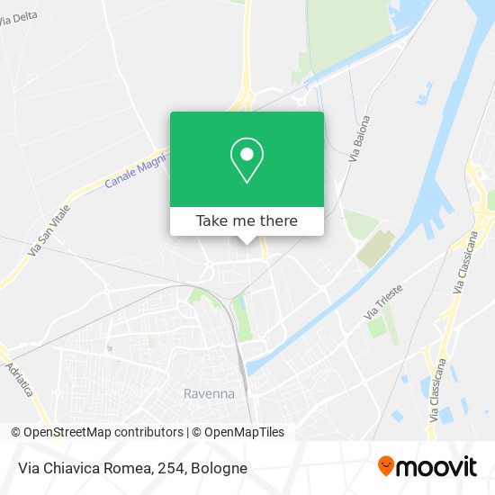 Via Chiavica Romea, 254 map