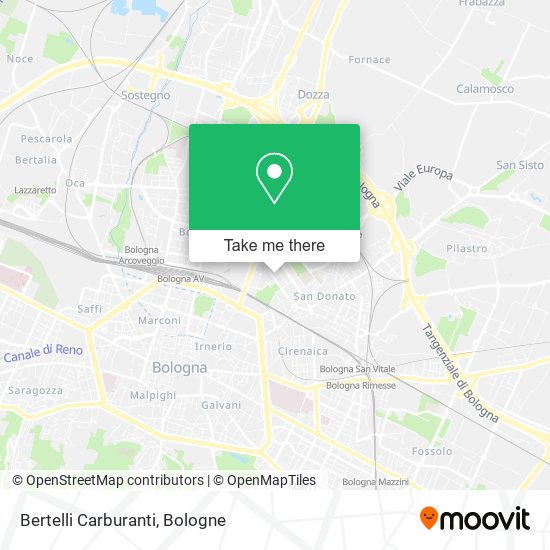 Bertelli Carburanti map