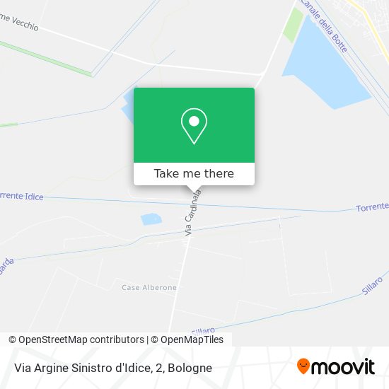 Via Argine Sinistro d'Idice, 2 map
