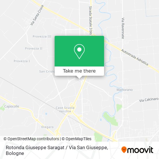 Rotonda Giuseppe Saragat / Via San Giuseppe map