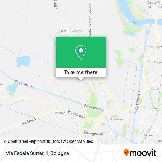 Via Fedele Sutter, 4 map