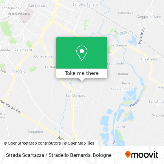 Strada Scartazza / Stradello Bernarda map