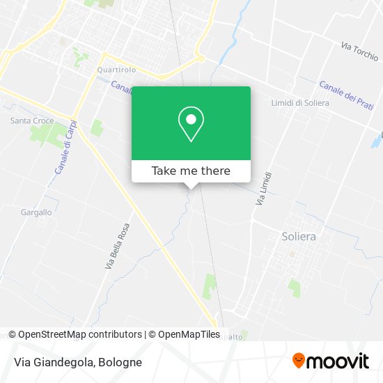 Via Giandegola map