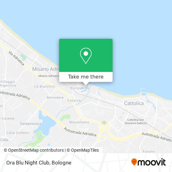 Ora Blu Night Club map