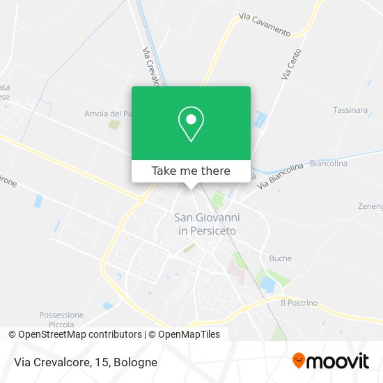 Via Crevalcore, 15 map