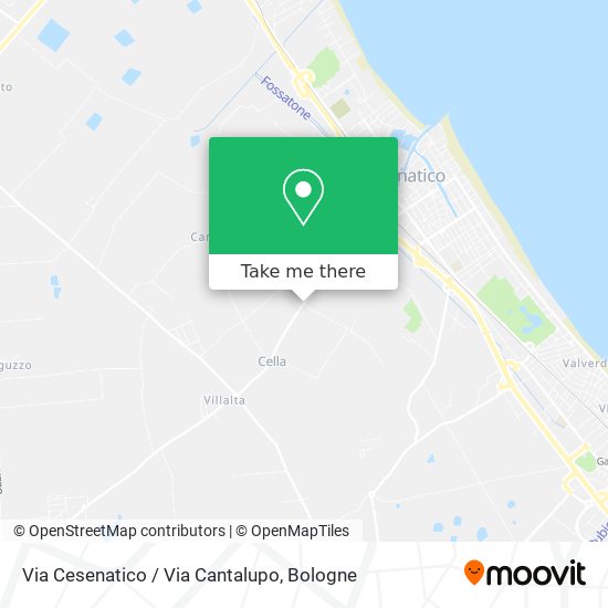 Via Cesenatico / Via Cantalupo map