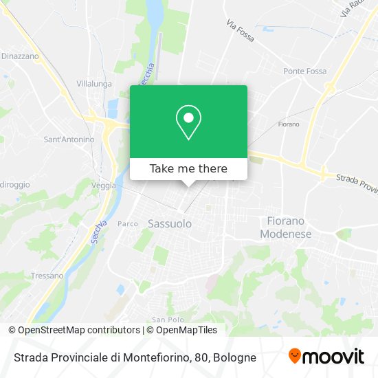 Strada Provinciale di Montefiorino, 80 map