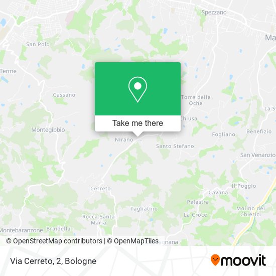 Via Cerreto, 2 map
