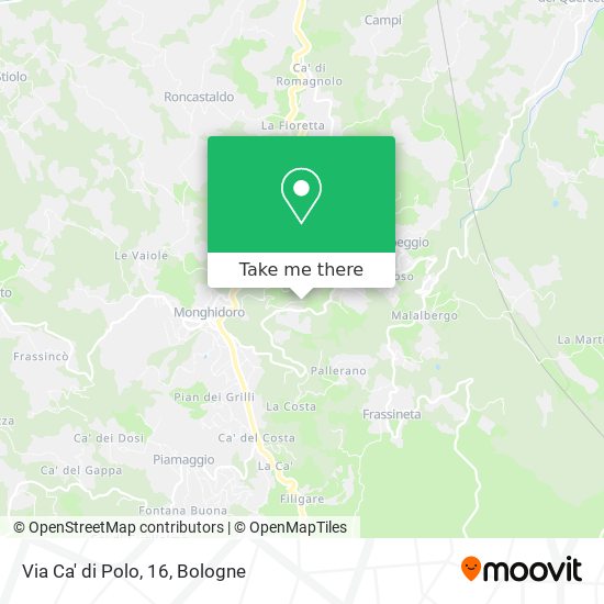 Via Ca' di Polo, 16 map