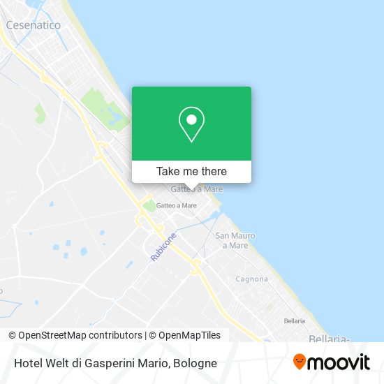 Hotel Welt di Gasperini Mario map