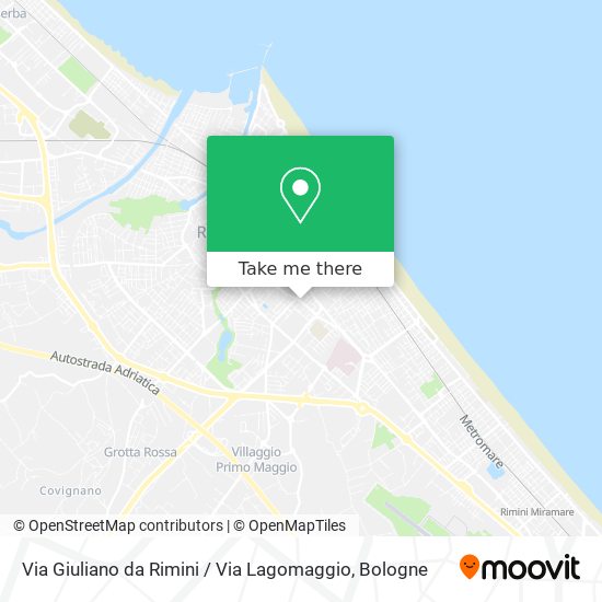 Via Giuliano da Rimini / Via Lagomaggio map