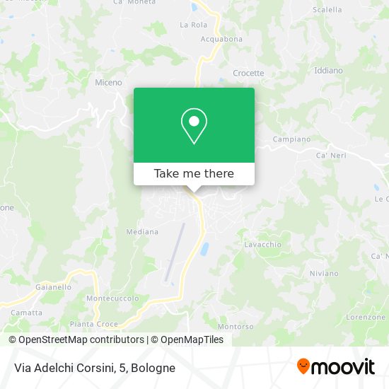 Via Adelchi Corsini, 5 map