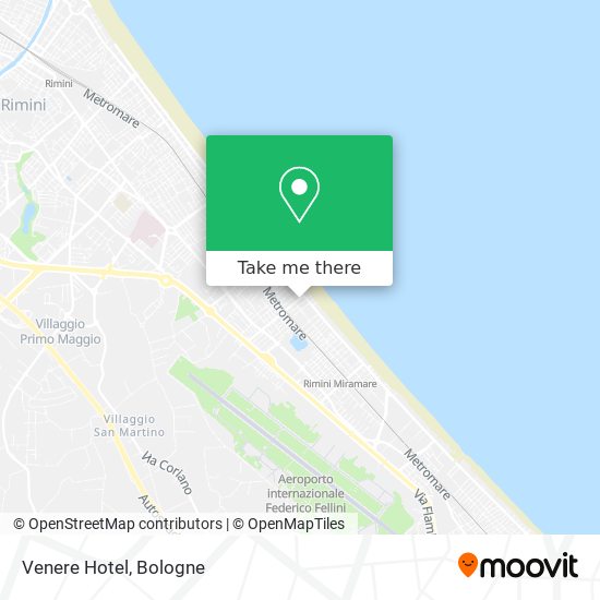 Venere Hotel map