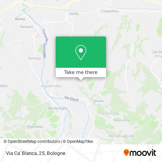Via Ca' Bianca, 25 map