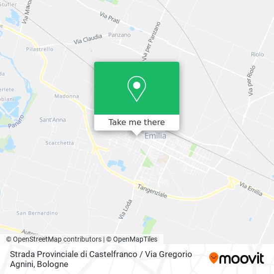 Strada Provinciale di Castelfranco / Via Gregorio Agnini map