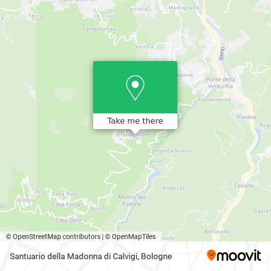 Santuario della Madonna di Calvigi map