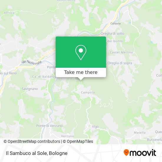 Il Sambuco al Sole map