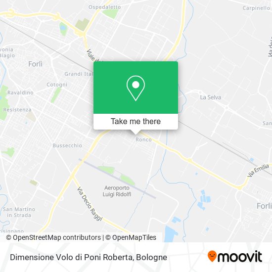 Dimensione Volo di Poni Roberta map