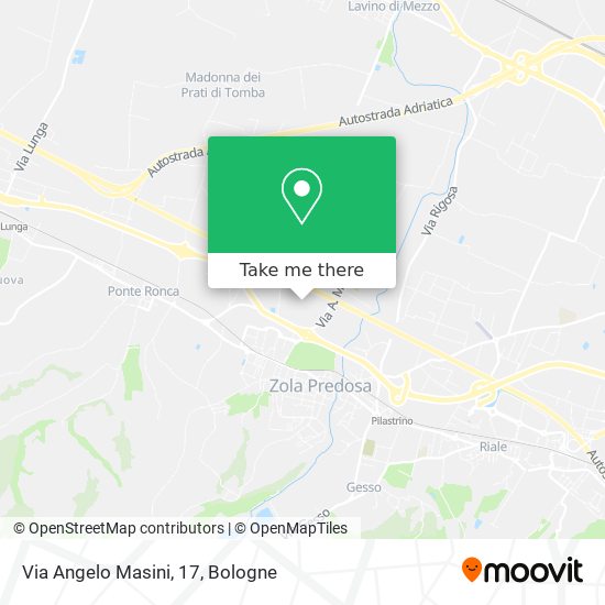 Via Angelo Masini, 17 map