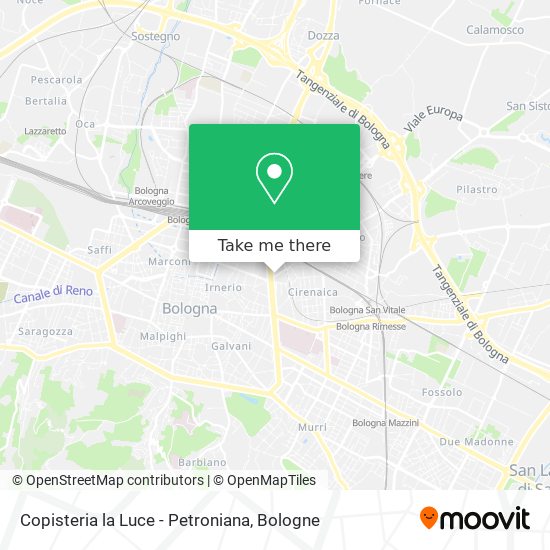 Copisteria la Luce - Petroniana map