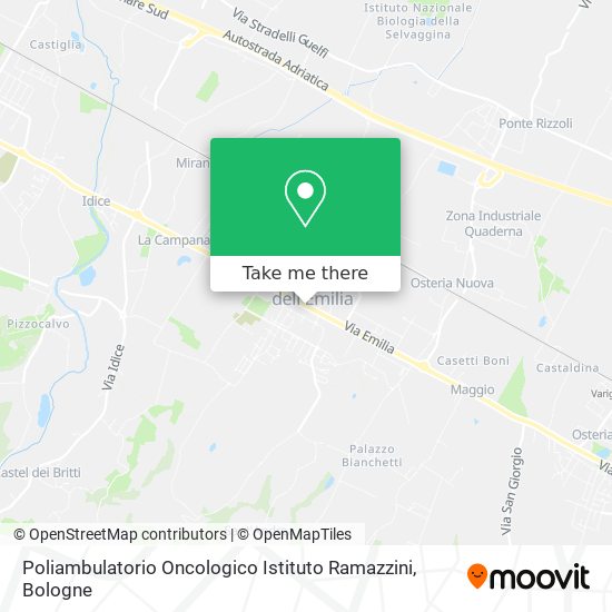 Poliambulatorio Oncologico Istituto Ramazzini map