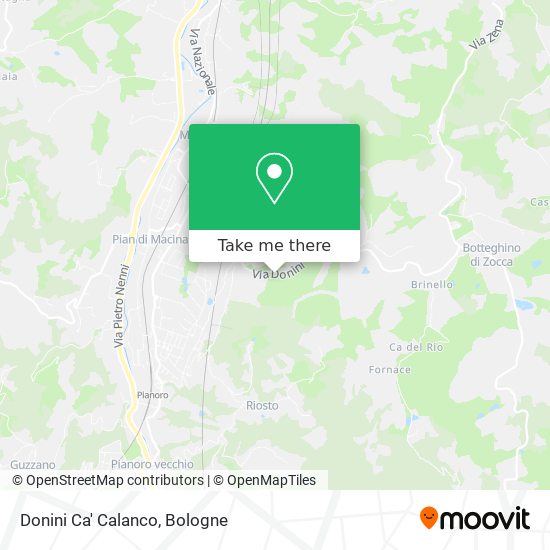 Donini Ca' Calanco map