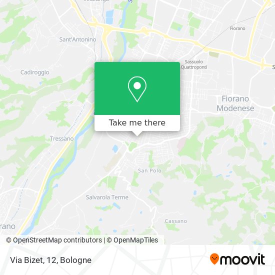 Via Bizet, 12 map