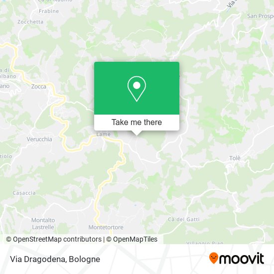 Via Dragodena map
