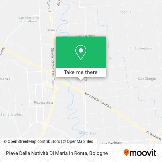 Pieve Della Natività Di Maria In Ronta map