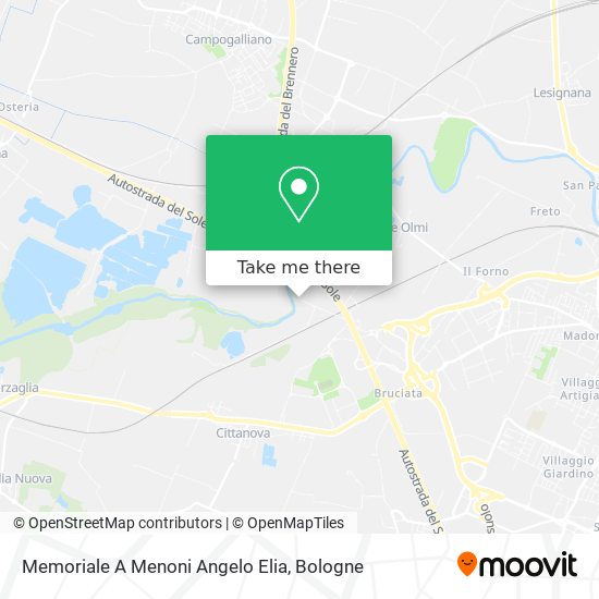 Memoriale A Menoni Angelo Elia map