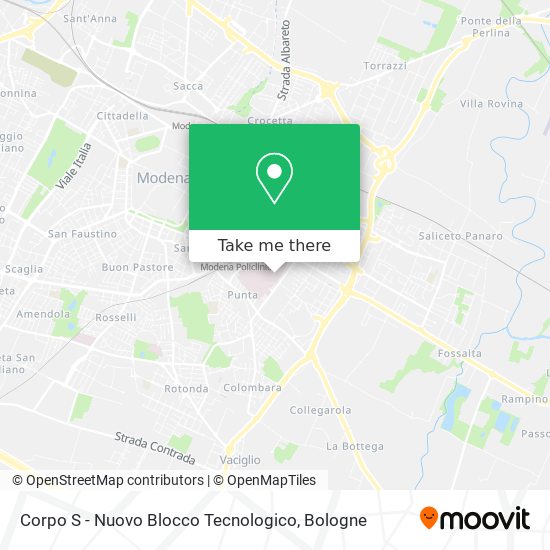 Corpo S - Nuovo Blocco Tecnologico map