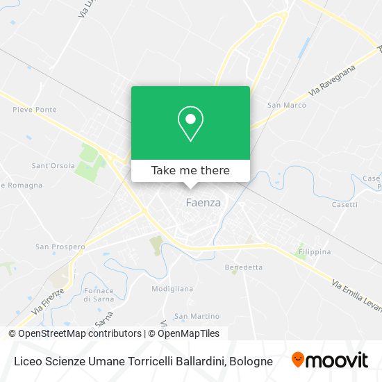 Liceo Scienze Umane Torricelli Ballardini map