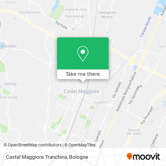 Castel Maggiore Tranchina map