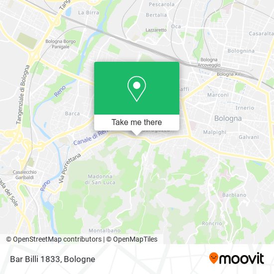 Bar Billi 1833 map