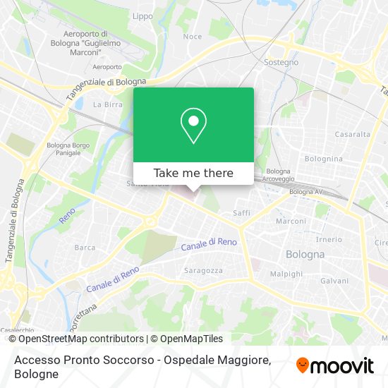 Accesso Pronto Soccorso - Ospedale Maggiore map