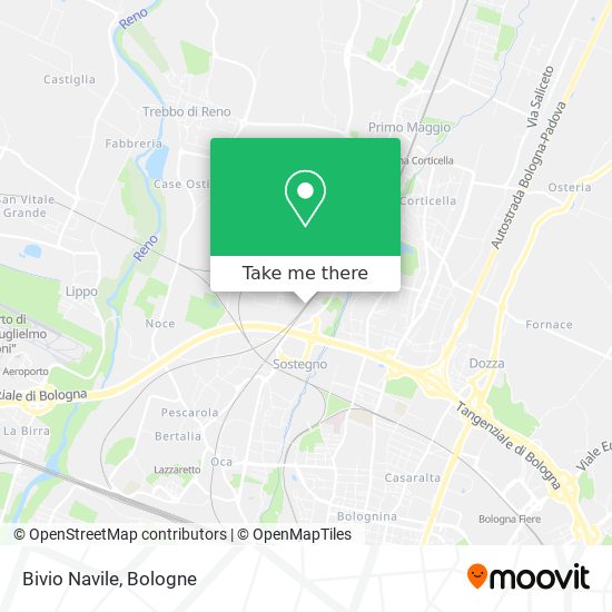Bivio Navile map