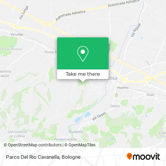 Parco Del Rio Cavanella map