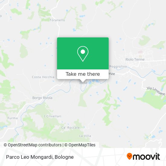 Parco Leo Mongardi map