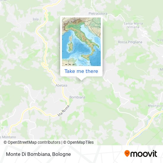 Monte Di Bombiana map