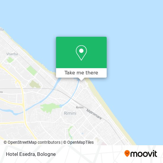 Hotel Esedra map