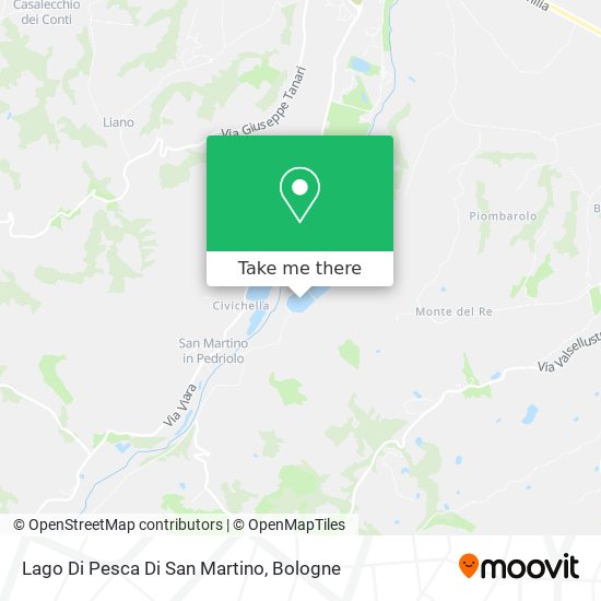 Lago Di Pesca Di San Martino map