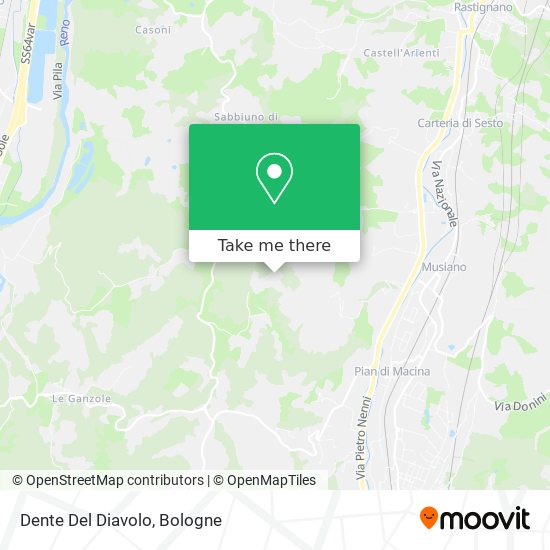 Dente Del Diavolo map