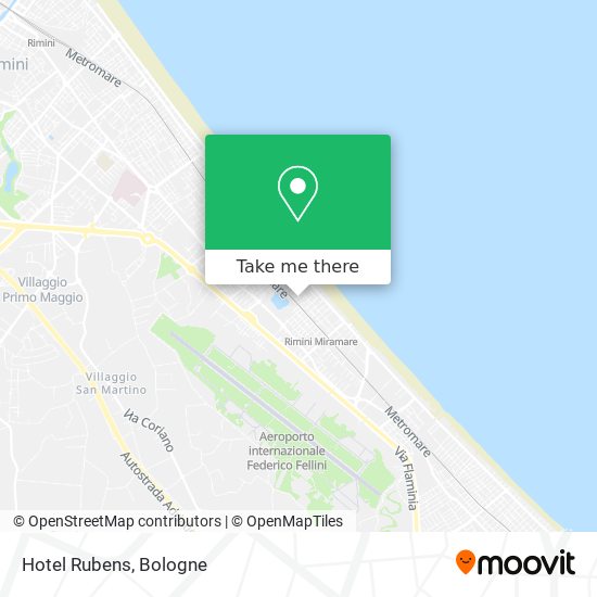 Hotel Rubens map