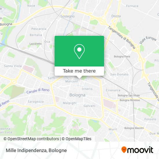 Mille Indipendenza map