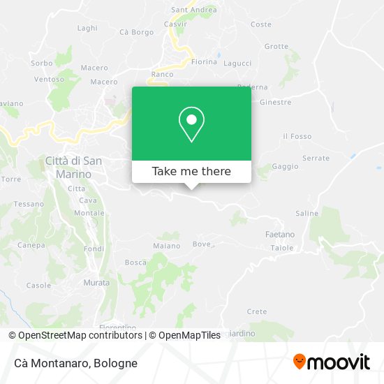 Cà Montanaro map