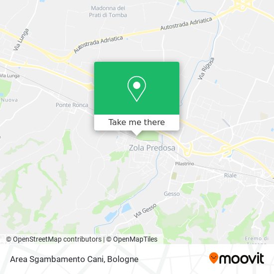 Area Sgambamento Cani map