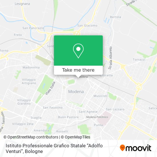 Istituto Professionale Grafico Statale “Adolfo Venturi” map